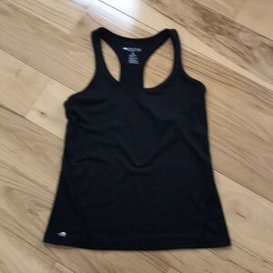 Ideology racer back charcoal dri-fit tank.